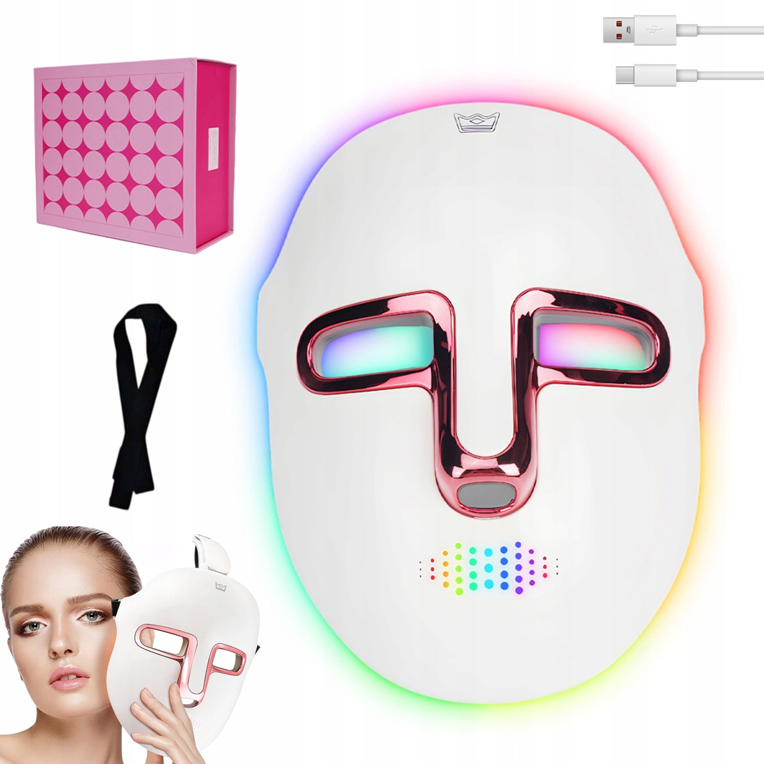 PROFESSIONAL PHOTON MASK FACE ANTI-AGING LIFTING NECK