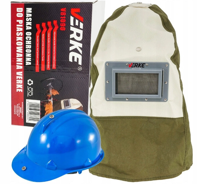 PROFESSIONAL PROTECTIVE MASK FOR SANDBLASTING SANDBLASTER WITH HELMET VISOR Medical device no