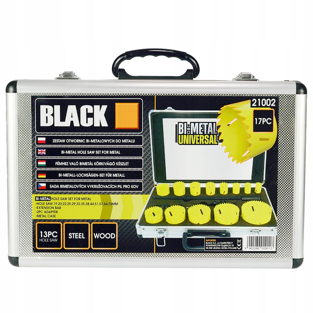 PROFESSIONAL SET OF BIMETAL FORAMINIFERA 17EL 19-76 BI-METAL 17pc BLACK EAN (GTIN) 5902280029113