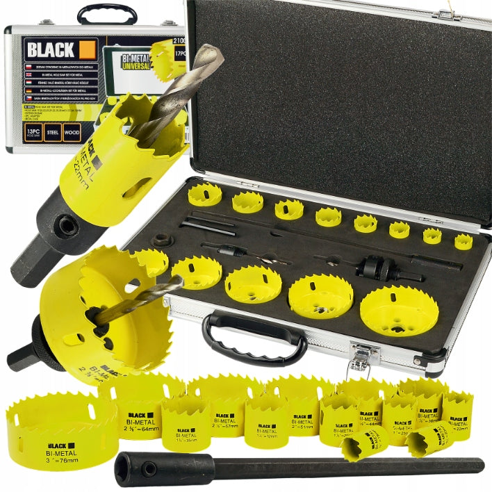 PROFESSIONAL SET OF BIMETAL FORAMINIFERA 17EL 19-76 BI-METAL 17pc BLACK
