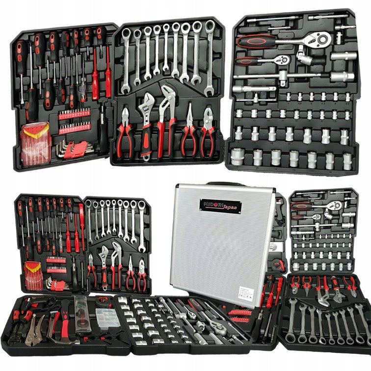 PROFESSIONAL SET OF SOCKET WRENCHES FLAT KEYS IN CASE GIFT