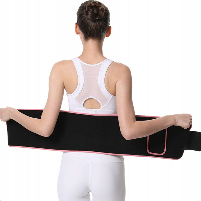 PROFESSIONAL SLIMMING BELT SLIMMING FOR GYM WORKOUTS SILVER ION AND POCKET Size universal