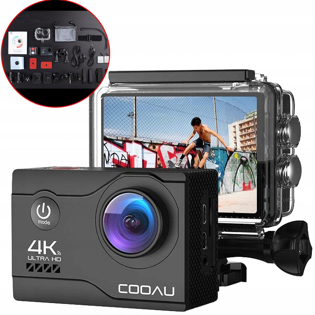 PROFESSIONAL SPORTS CAMERA 4K UHD WIFI EIS WATERPROOF 40M
