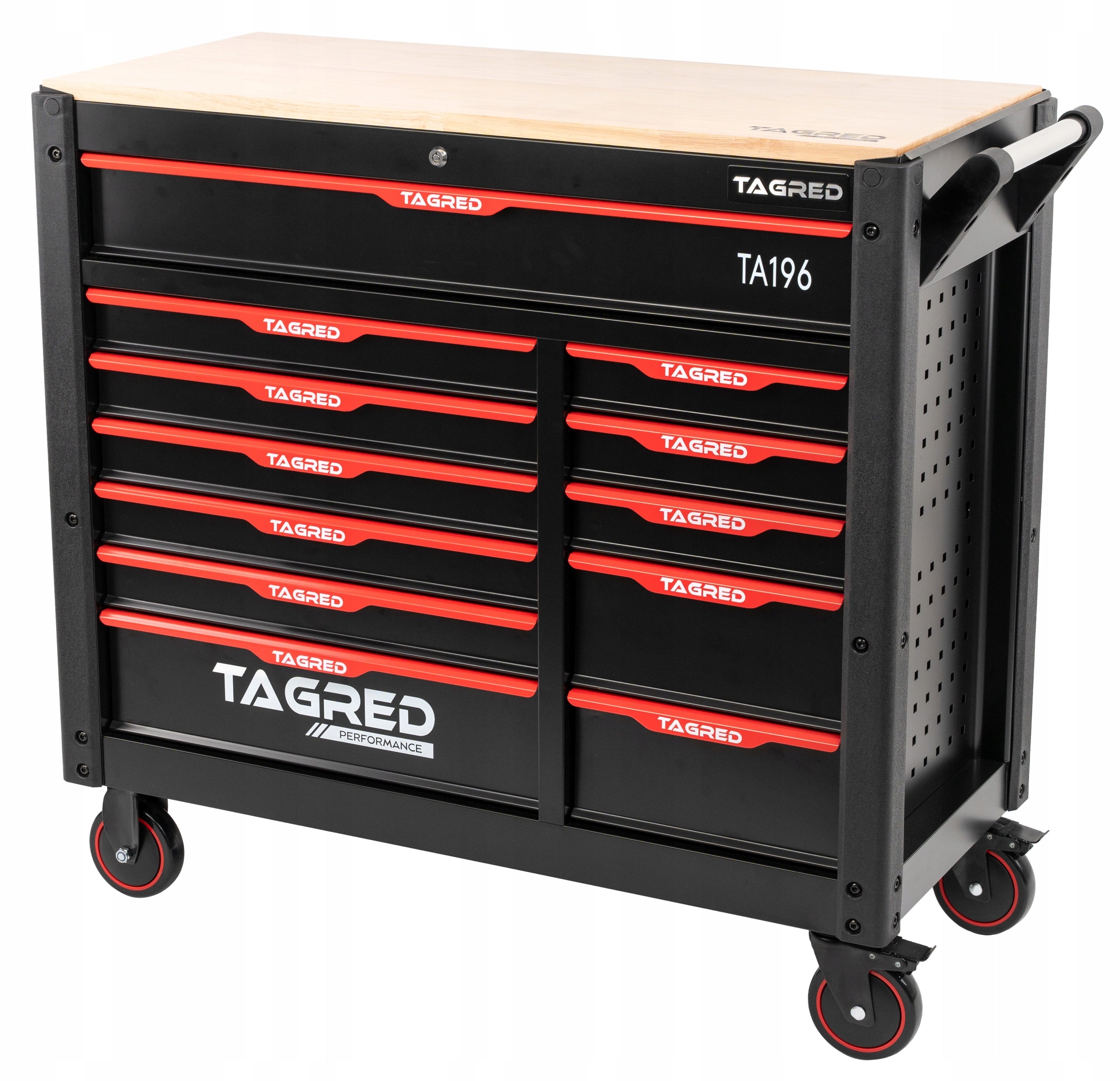 PROFESSIONAL WORKSHOP CABINET TOOL TROLLEY JUMBO 12 DRAWERS 541-EL. Product weight with unit packaging 127 kg