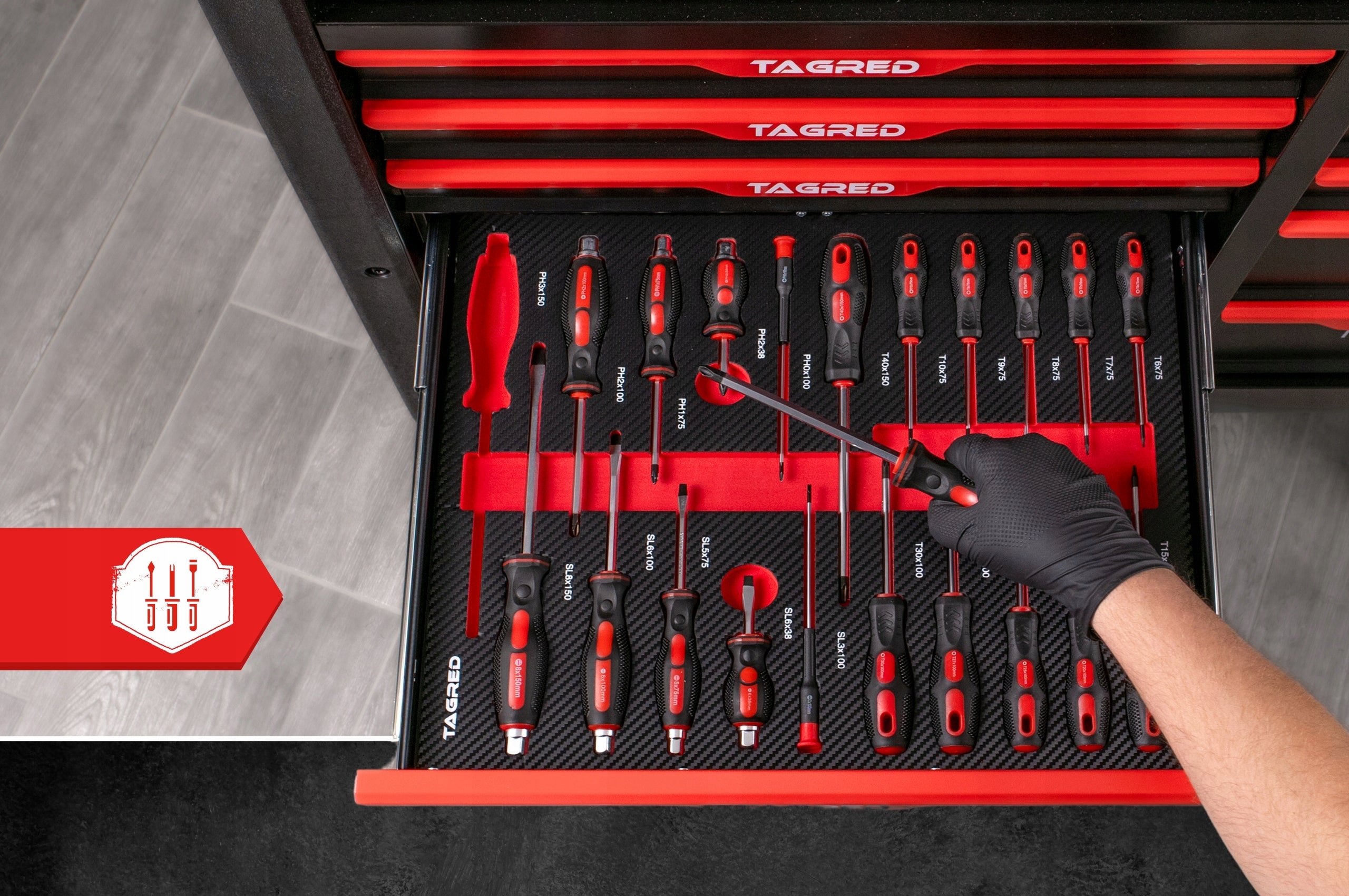 PROFESSIONAL WORKSHOP CABINET TOOL TROLLEY JUMBO 12 DRAWERS 691-el Product width 112 cm