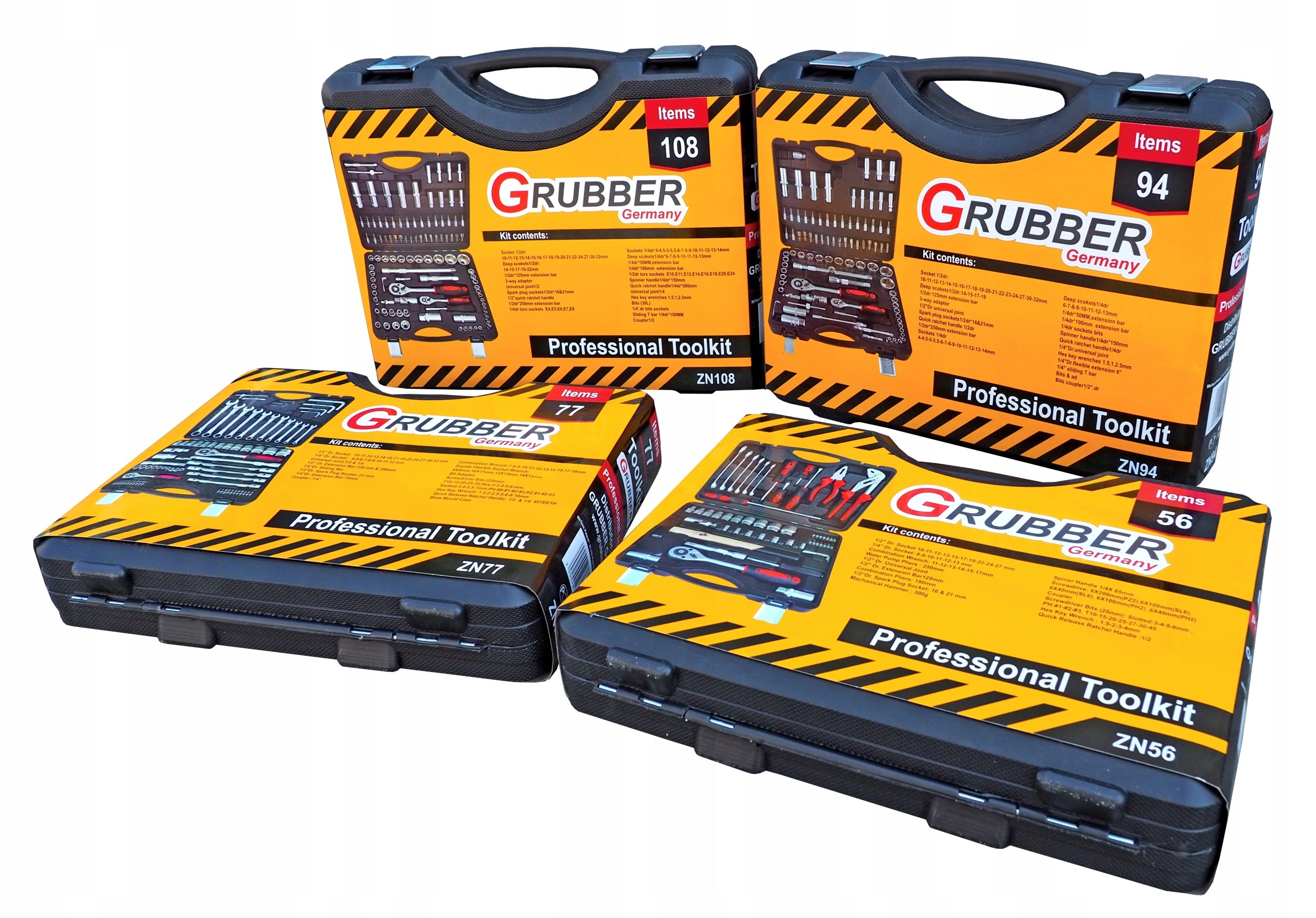 PROFESSIONAL WORKSHOP TOOL CASE 108 ELEMENTS GRUBBER ZN108 Manufacturer code zn108