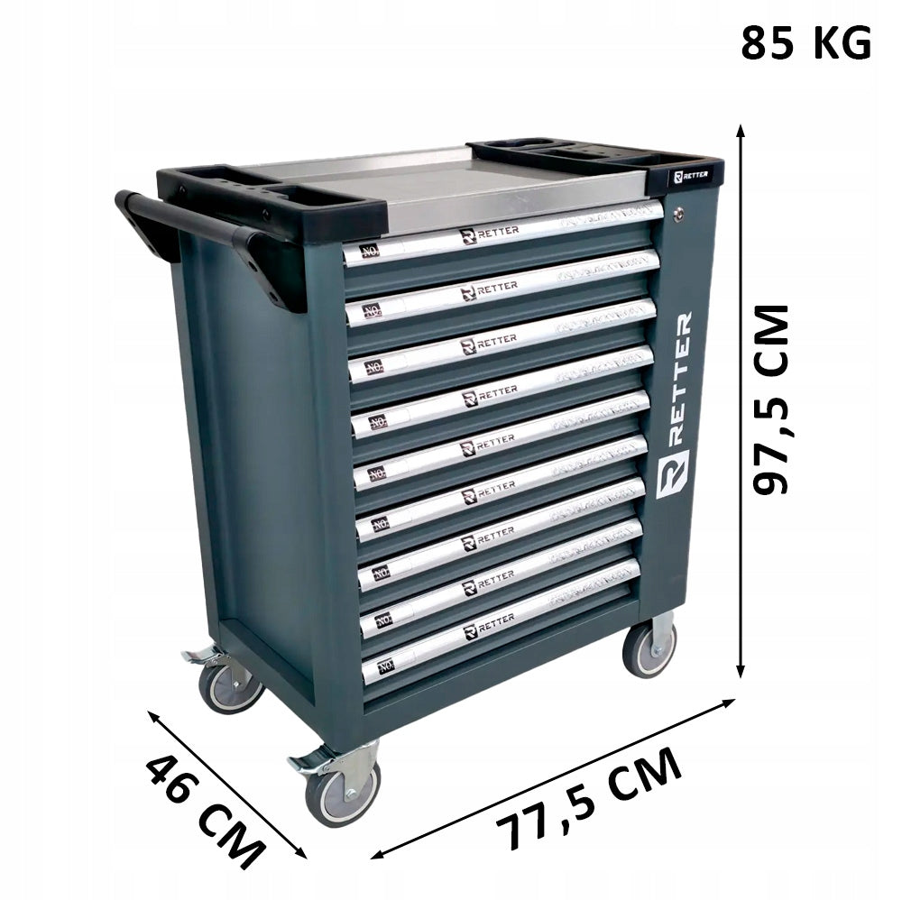PROFESSIONAL WORKSHOP TROLLEY TOOL CABINET RETTER R11 450 EL. Packaging status original
