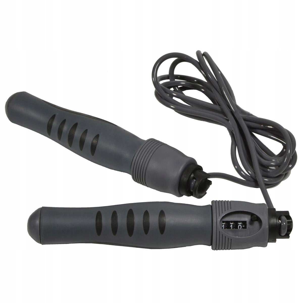PROFILED ABS JUMP ROPE WITH COUNTER GREY EB FIT