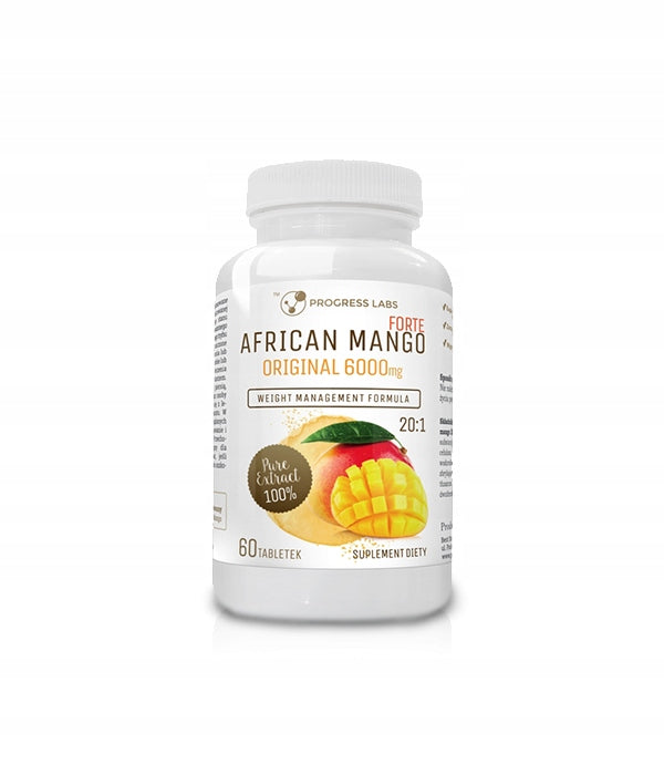 PROGRESS AFRICAN MANGO FORTE 600MG 20:1 60 T SUPPRESSES APPETITE FAT BURNER