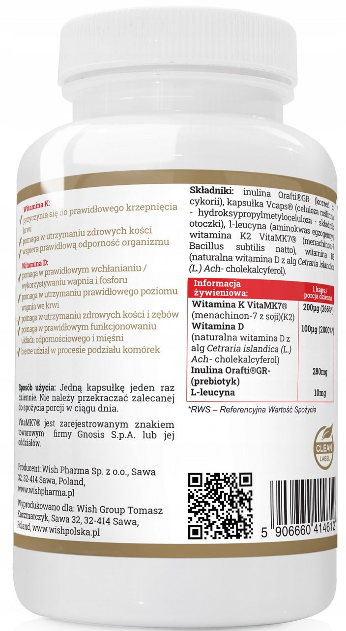 PROGRESS LABS Vitamin K2 200 uq + D3 4000 IU in oil MCT 120 capsules Medical device no