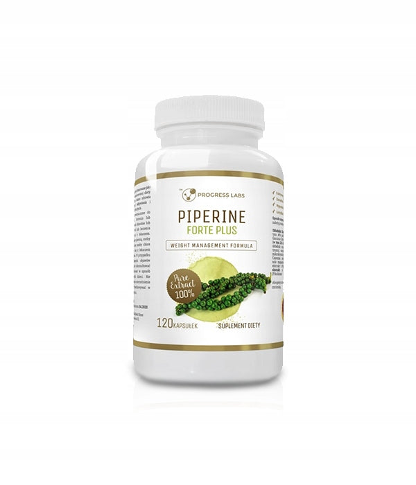 PROGRESS PIPERINE 8W1 120K PIPERINE HCA CAYENNE GUARANA CHROME THERMOGENIC
