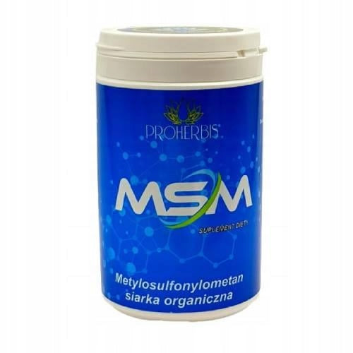 PROHERBIS MSM Organic Sulfur, for joints, skin, hair and nails, 250 g