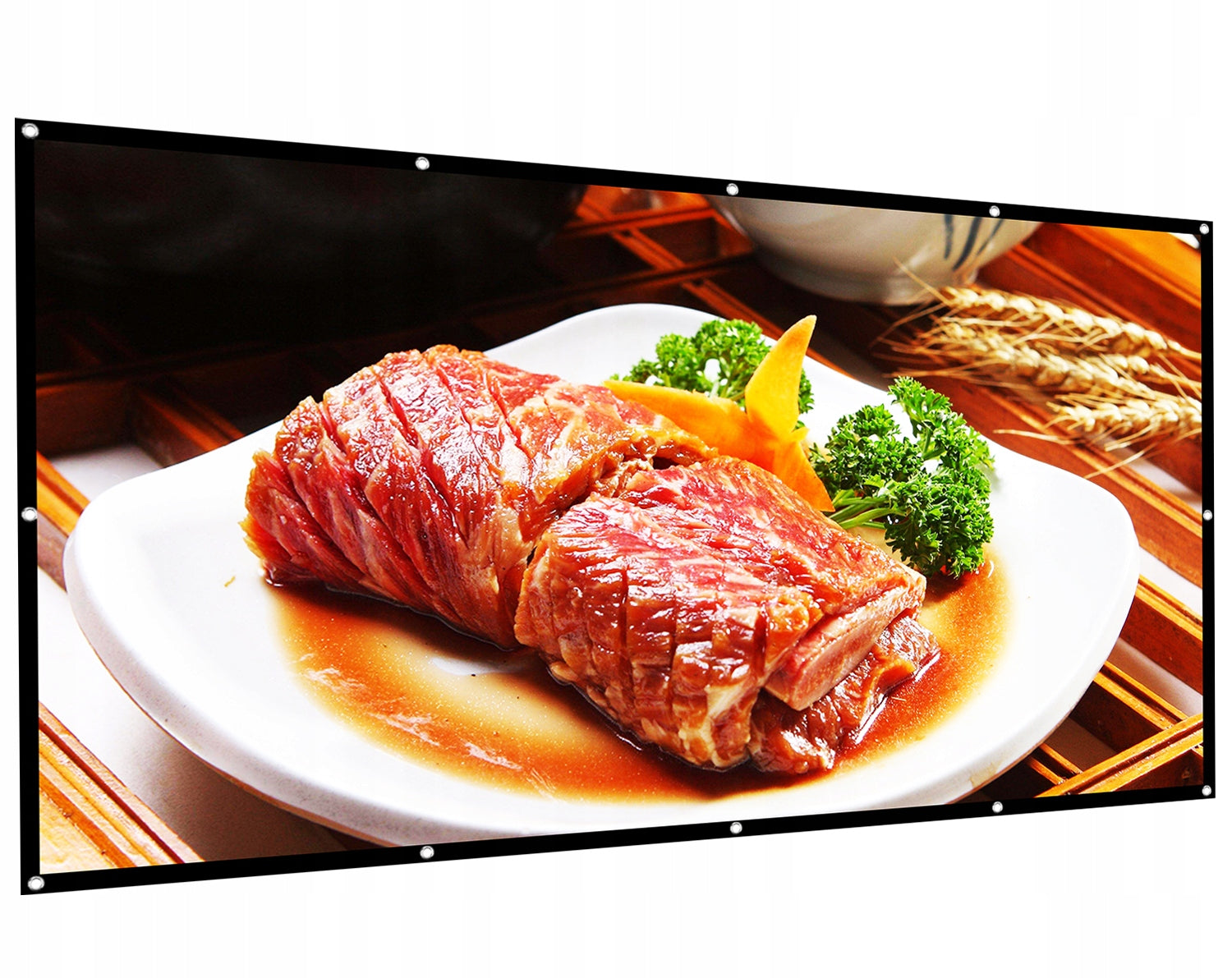 PROJECTION SCREEN 100 INCHES 16:9 PORTABLE 222 X 120CM FULL HD HOME THEATER