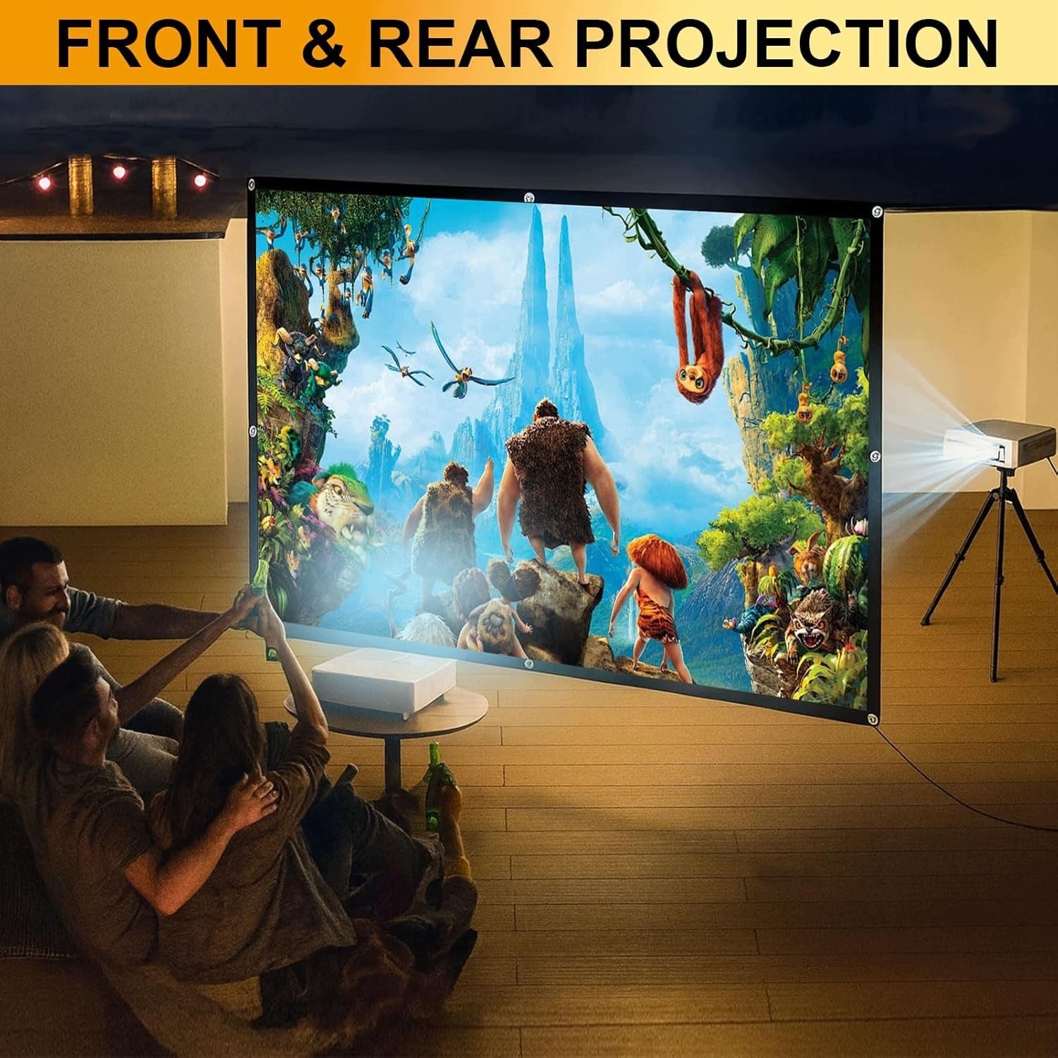 PROJECTION SCREEN 120 INCHES FOLDABLE 16:9 FULL HD EXTERNAL Brand DR