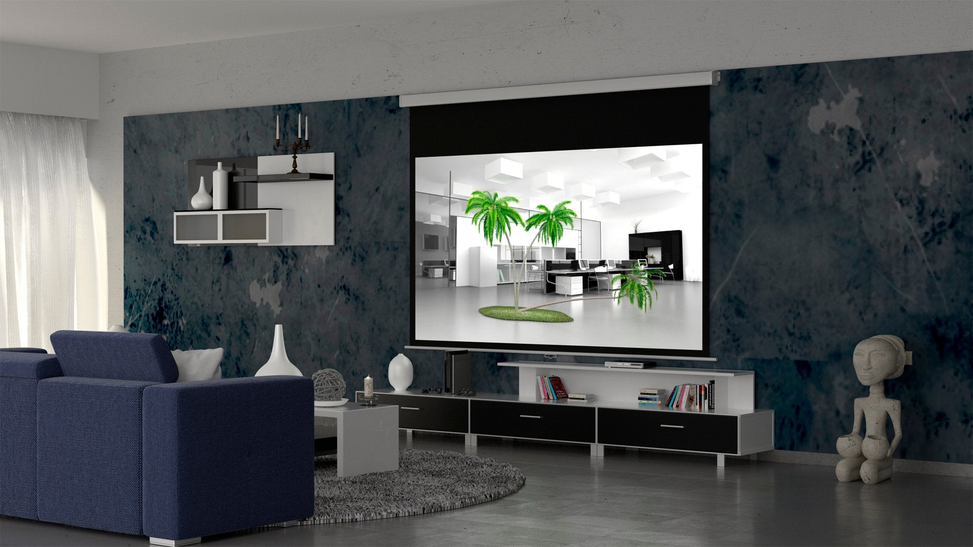 PROJECTION SCREEN 4/3 300x225 MANUAL FRAMES Brand Kraftmann