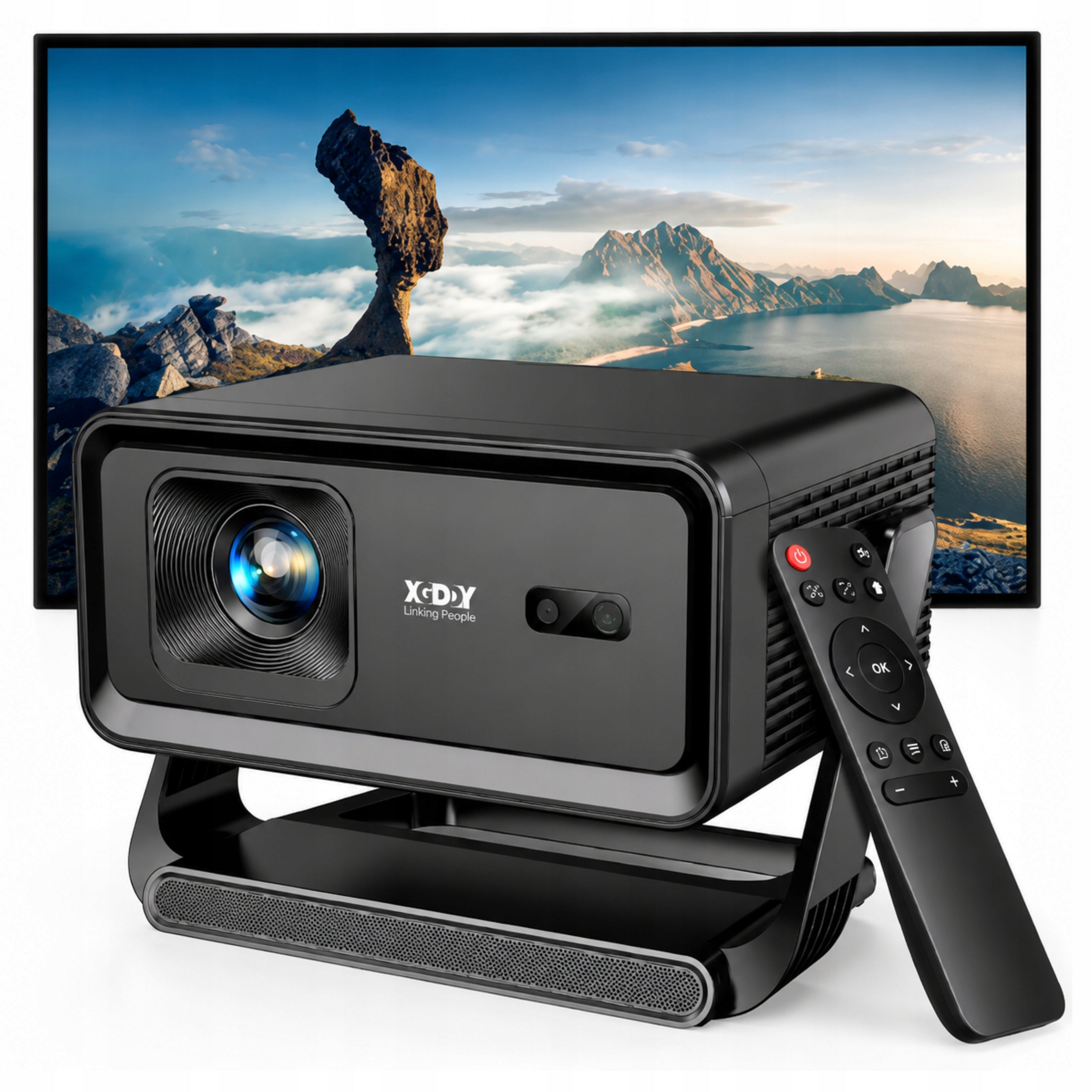 PROJECTOR 4K XGODY ANDROID14 WIFI6 BT AUTOFOCUS ROTATING LED+FREEBIE Packaging status original