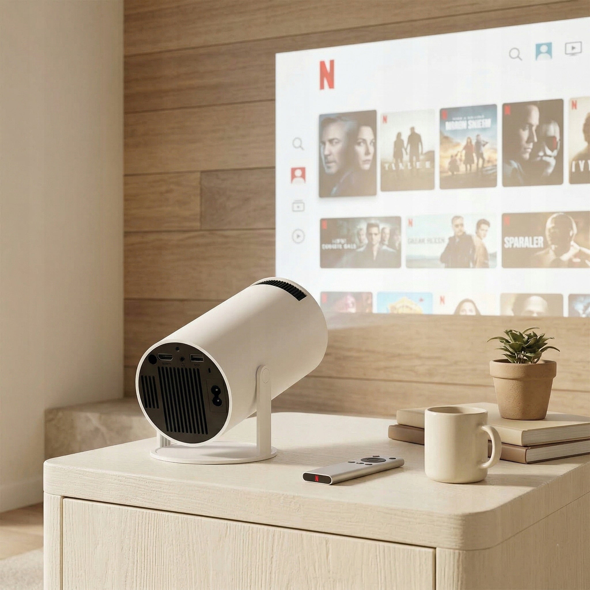 PROJECTOR ANDROID TV 4K WIFI FULL HD BEEMO NEO 300 SMART SPEAKER Packaging status original