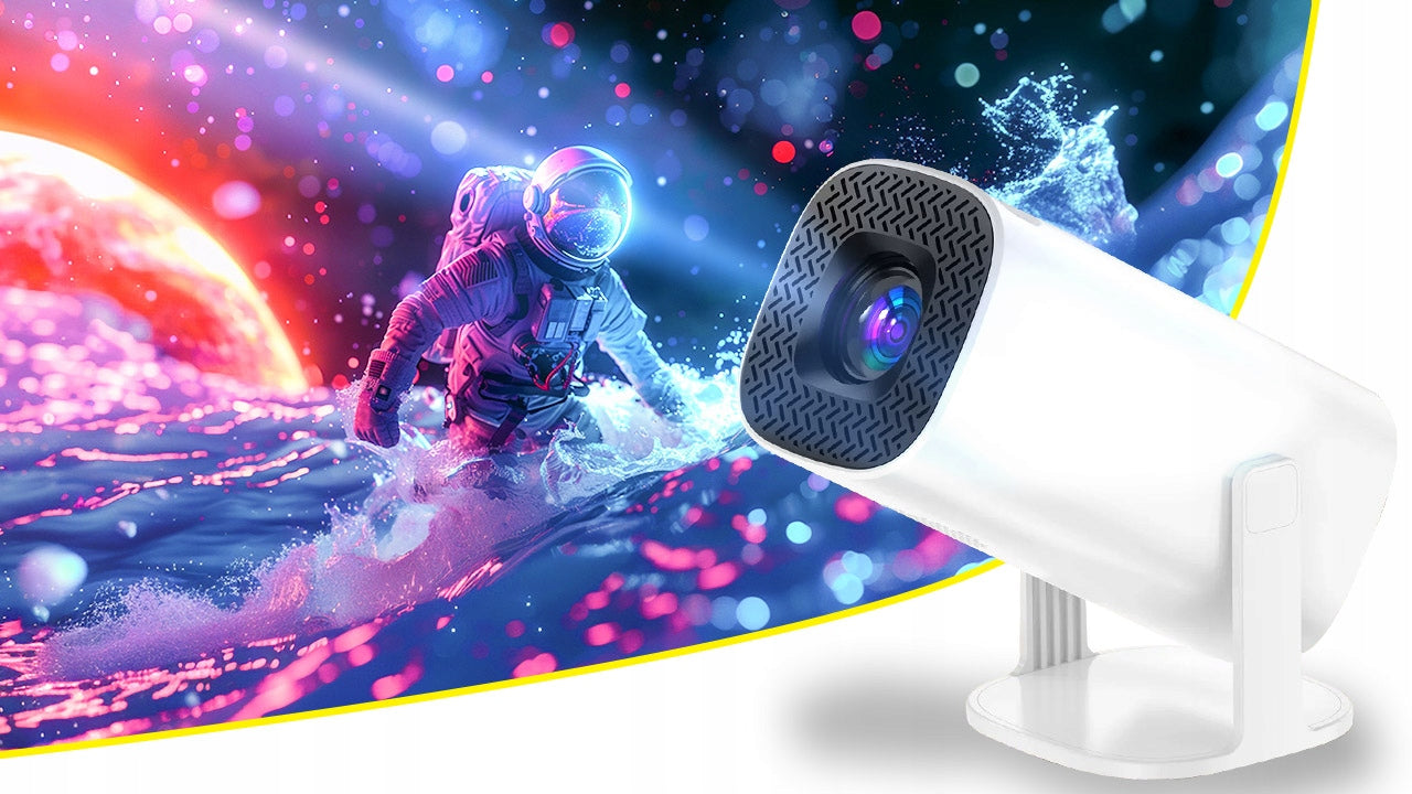 PROJECTOR ANDROID TV WIFI FULL HD PORTABLE SMART SPEAKER GIFT Brand Stazer
