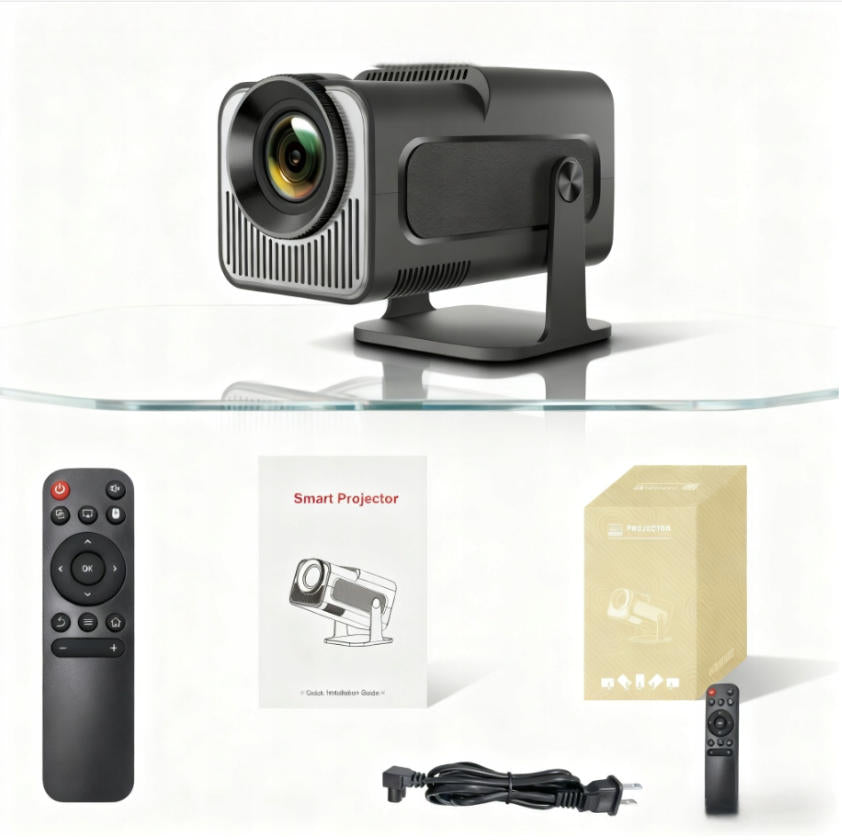 PROJECTOR ANDROID TV WIFI FULL HD PORTABLE SMART SPEAKER ROTATION