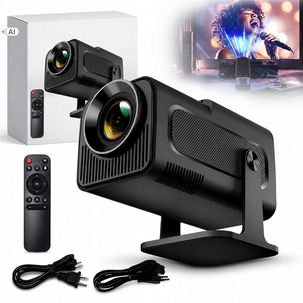 PROJECTOR ANDROID TV WIFI FULL HD PORTABLE SMART TURNOVER SPEAKER