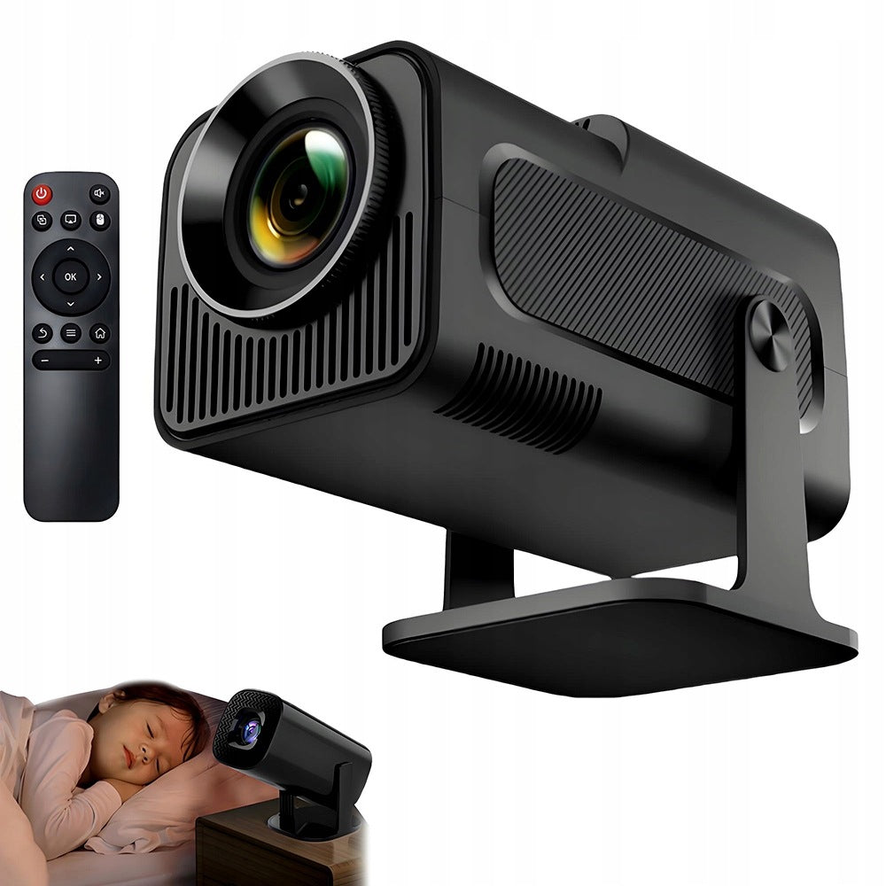PROJECTOR ANDROID TV WIFI FULL HD PORTABLE SMART TURNOVER SPEAKER