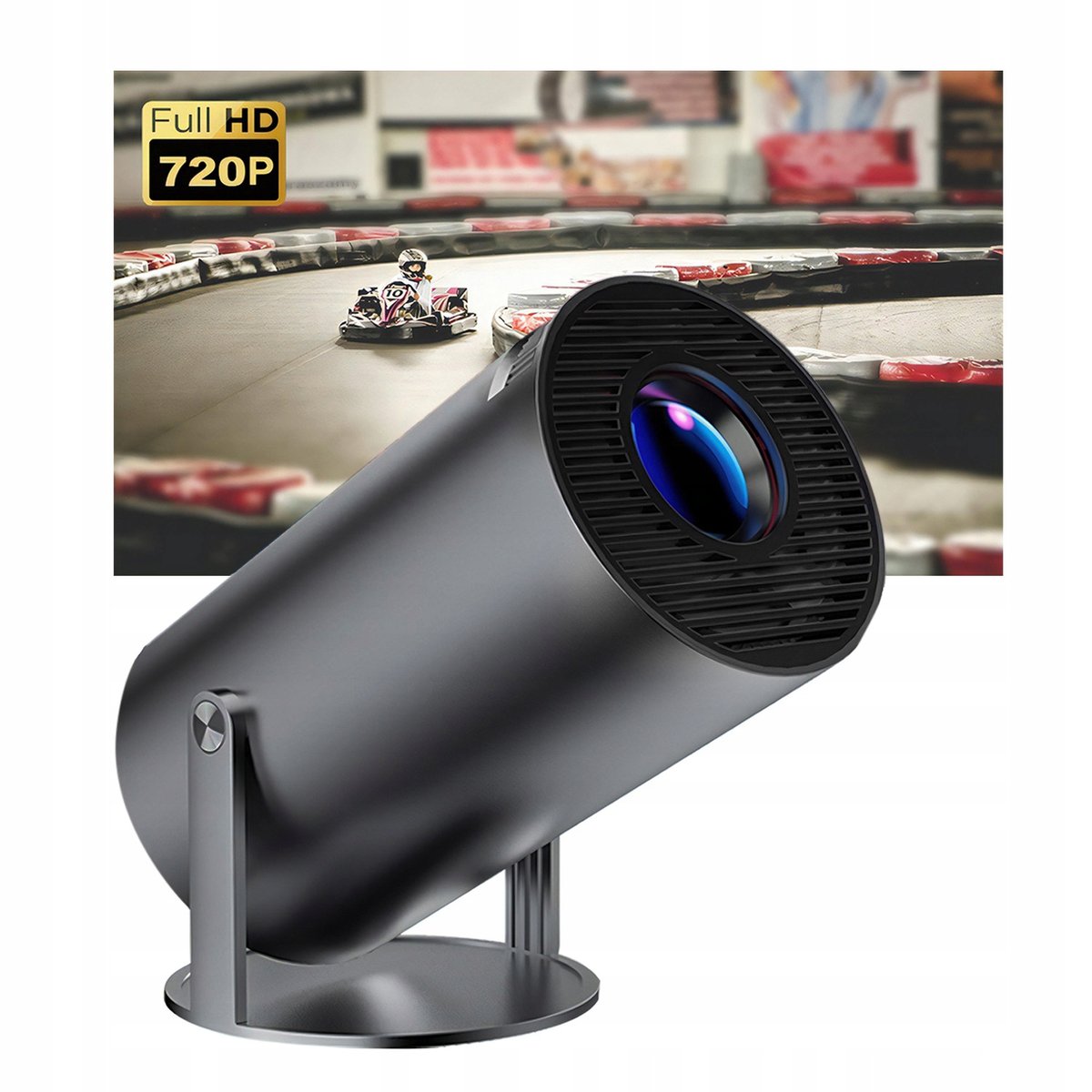 PROJECTOR FULL HD PORTABLE WIFI 1080P 4K USB REMOTE CONTROL IOS ANDROID Packaging status original