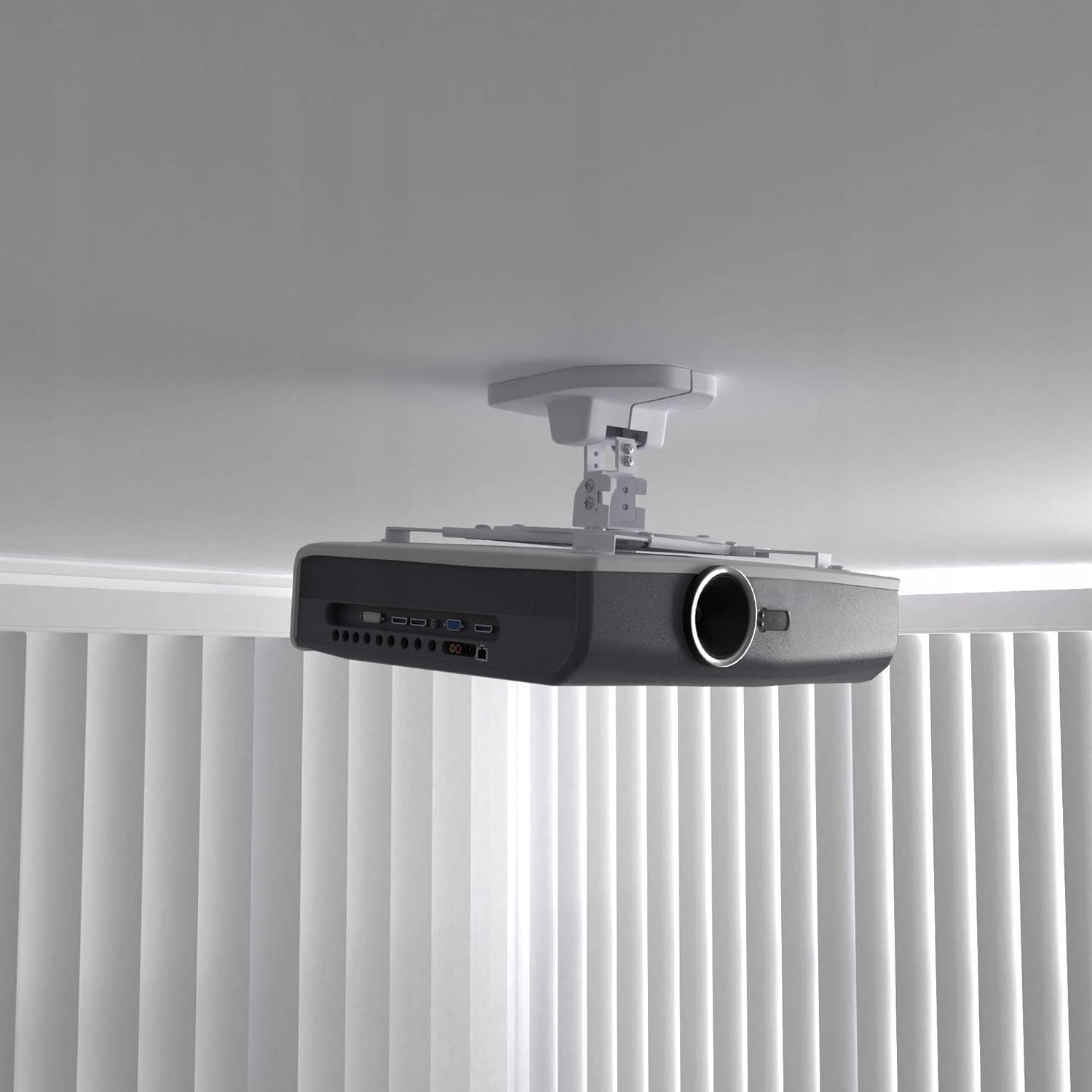 PROJECTOR HOLDER WALL MOUNTED UNIVERSAL UP TO 15KG SOLID Color white