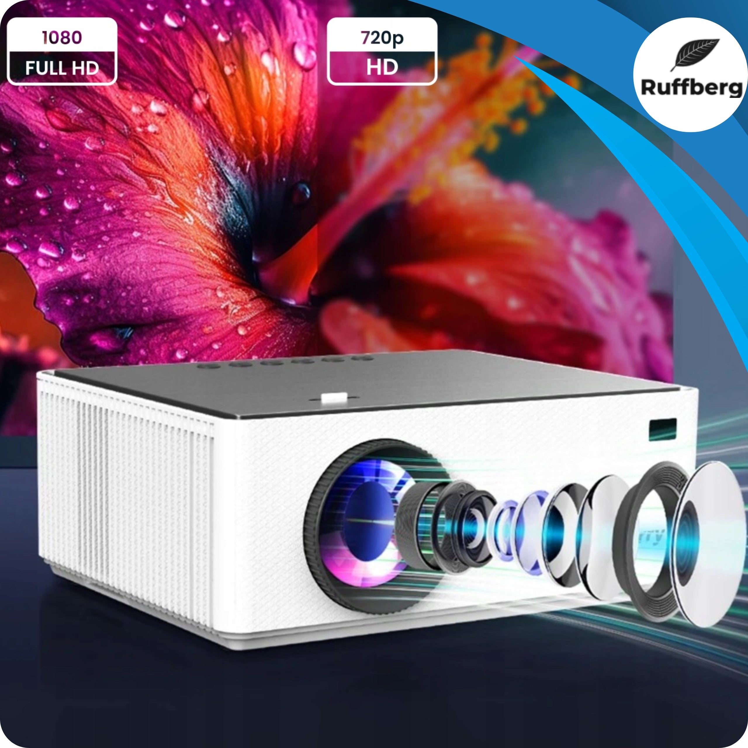 PROJECTOR HOME PROJECTOR 4K 8K VIDEO M7 ANDROID 11 250ANSI LED FULL HD Packaging status original