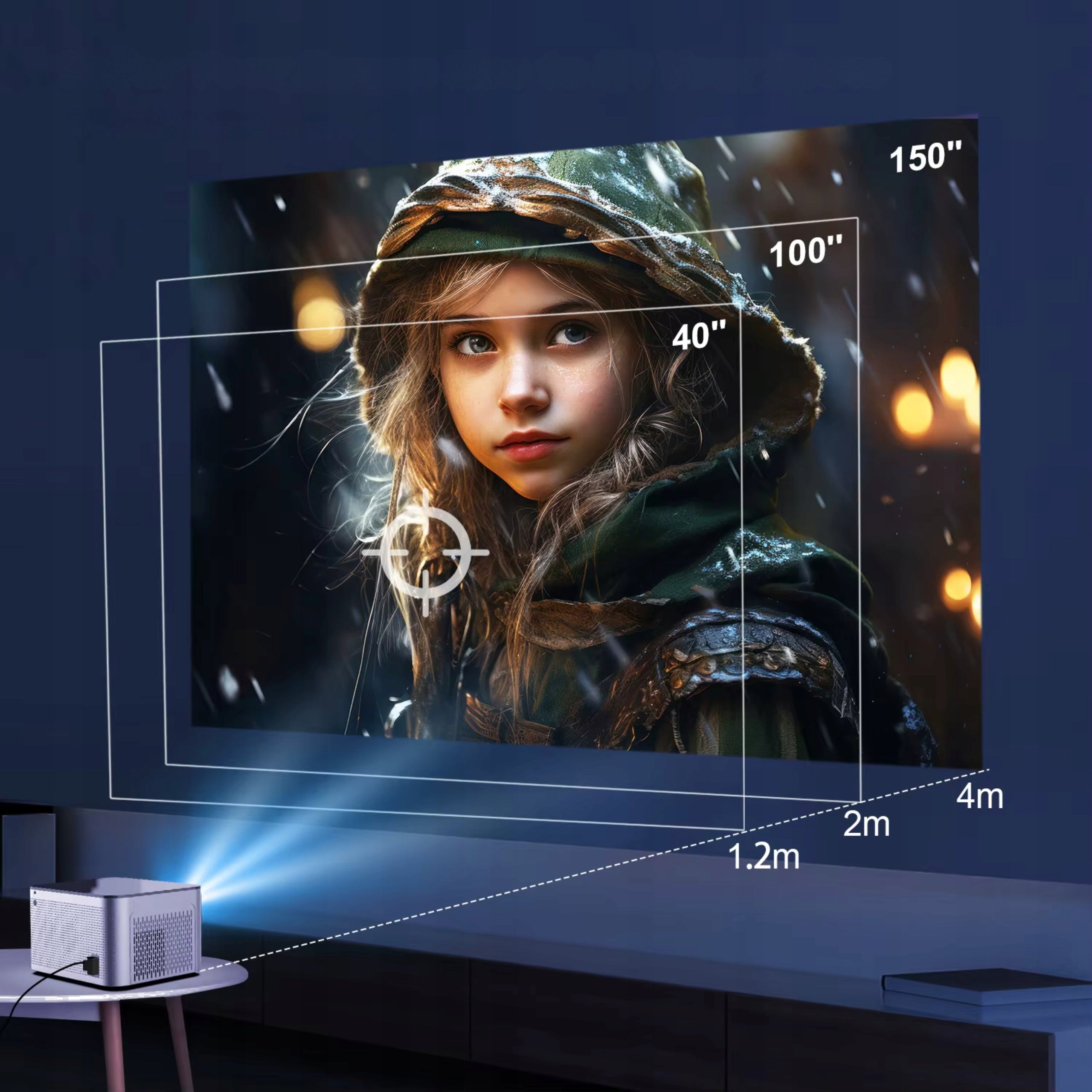 PROJECTOR LED PROJECTOR 4K ANDROID NETFLIX MAGCUBIC HY350 PRO FULL HD WIFI Packaging status original