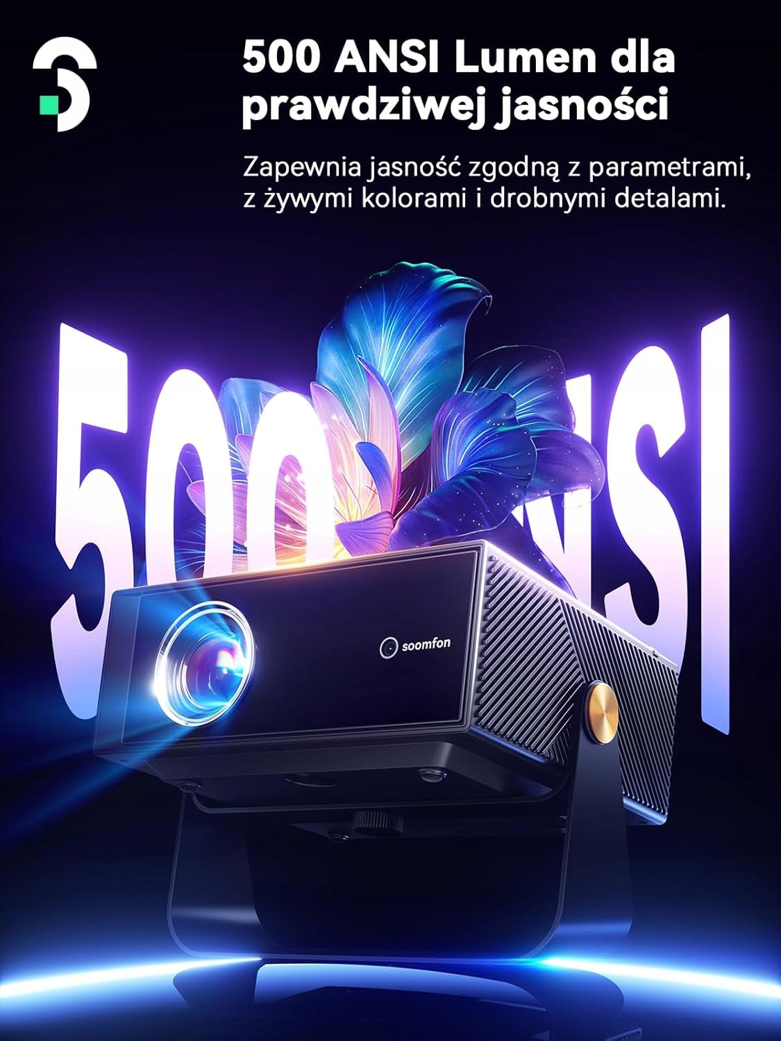 PROJECTOR MINI FULL HD 1080P WIFI BLUETOOTH SMART NETFLIX AUTOFOCUS Manufacturer code 5907897913282