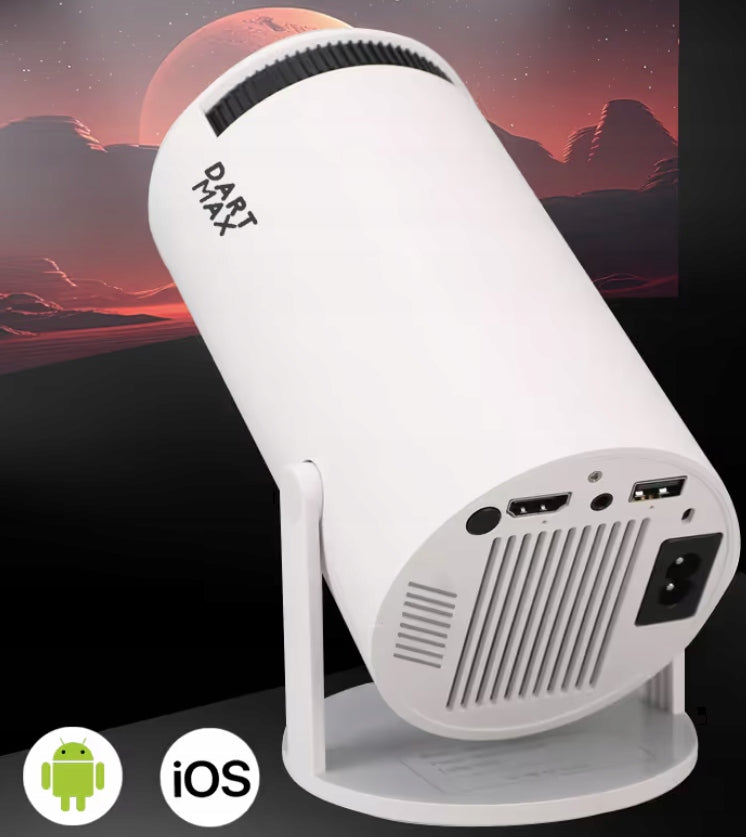 PROJECTOR MINI FULL HD PROJECTOR HOME THEATER PORTABLE ROTATING REMOTE CONTROL Packaging status original