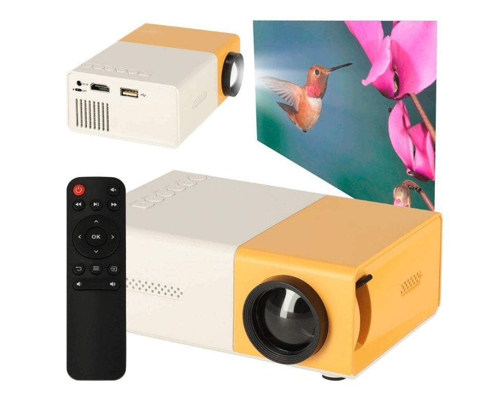 PROJECTOR PORTABLE HOME THEATER MINI LED FULL HD USB FOR MOVIES GIE