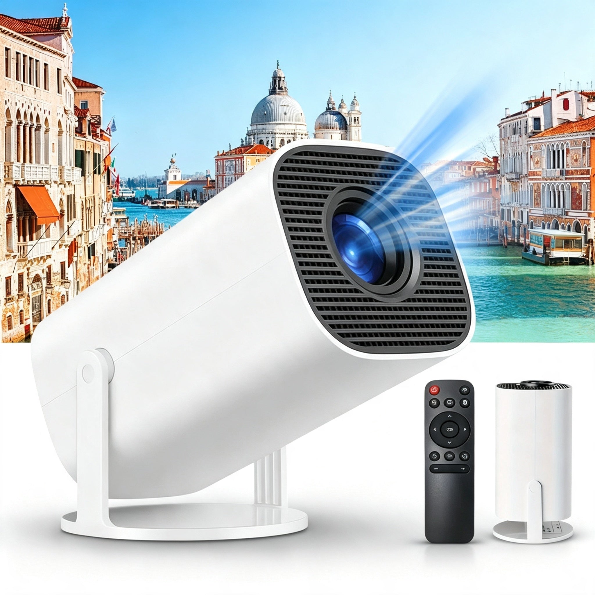 PROJECTOR SMART 720P ANDROID 12 ROTATING 180° WIFI 5G BLUETOOTH HOME THEATER