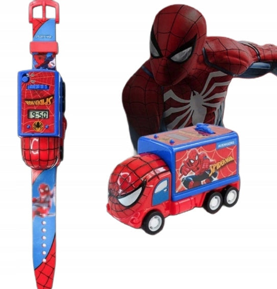 PROJECTOR SPIDERMAN AVENGERS CAR AUTO GIFT WATCH FOR CHILDREN