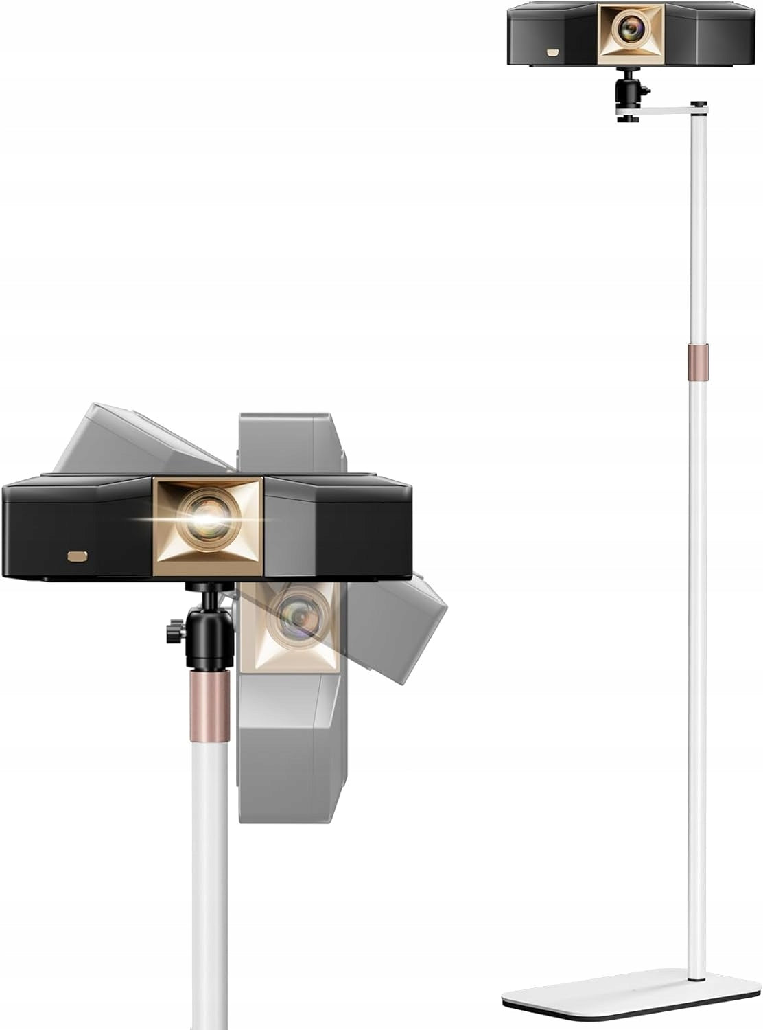 PROJECTOR STAND 360 DEGREES TO 5 KG WHITE ADJUSTABLE HEIGHT