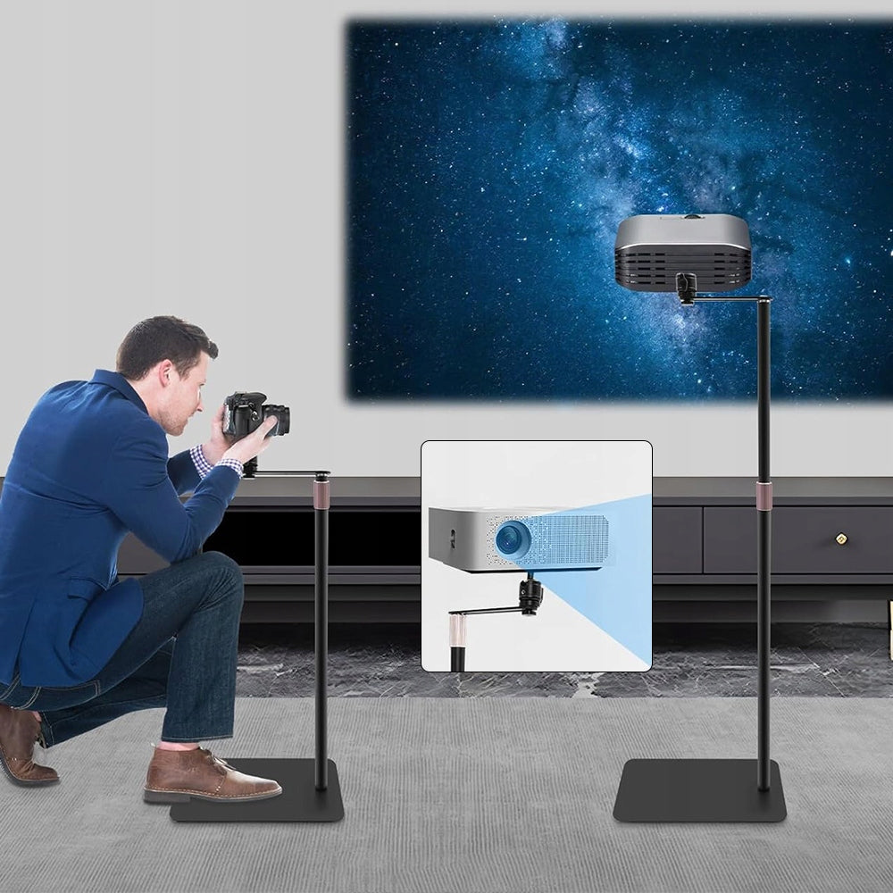 PROJECTOR STAND 60-120 CM HORIZONTAL ROTATION 360° MAXIMUM STABILITY Manufacturer code 6HG6485BK559