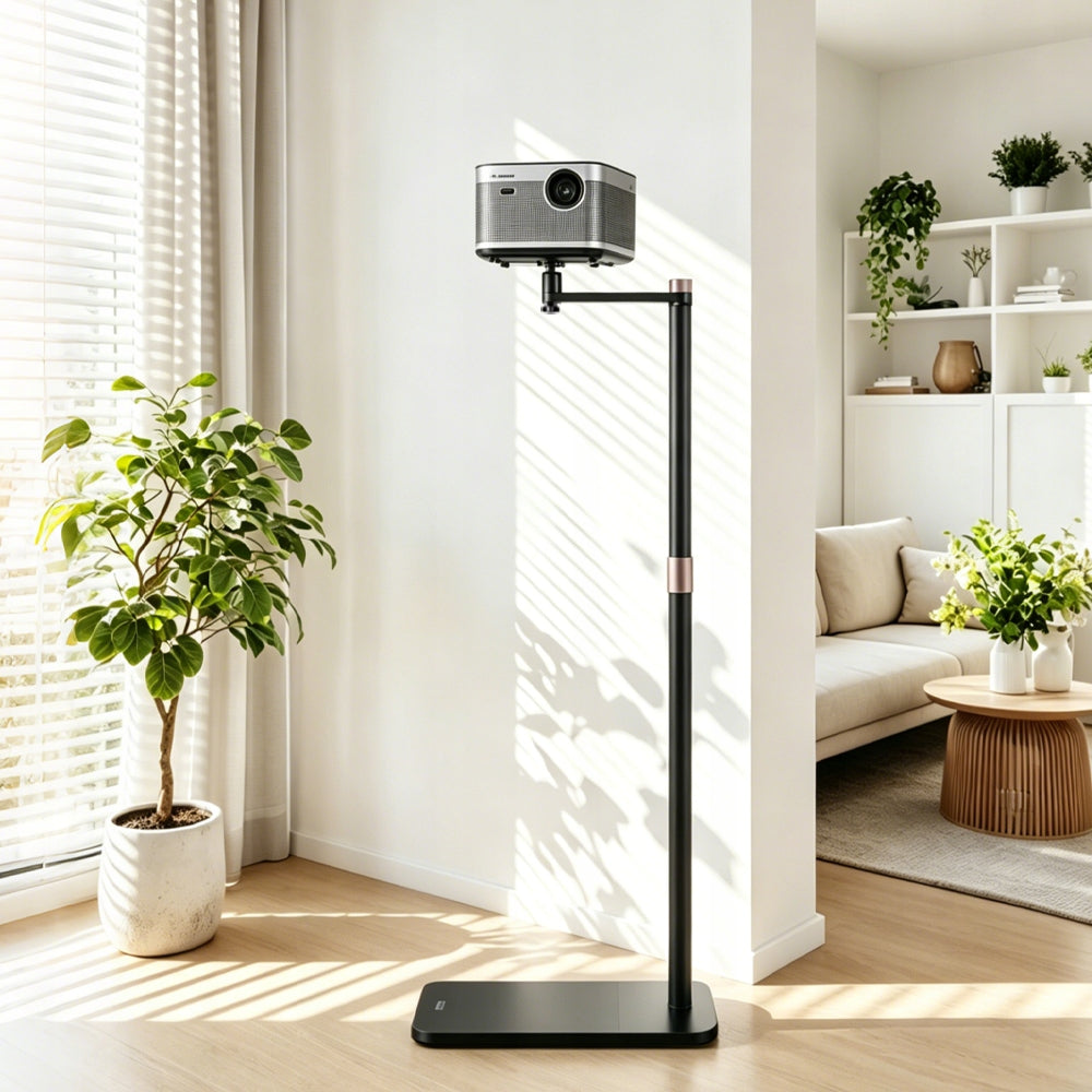 PROJECTOR STAND WITH HEIGHT ADJUSTMENT 90.5-135CM ROTATION DURABLE BLACK Brand no brand