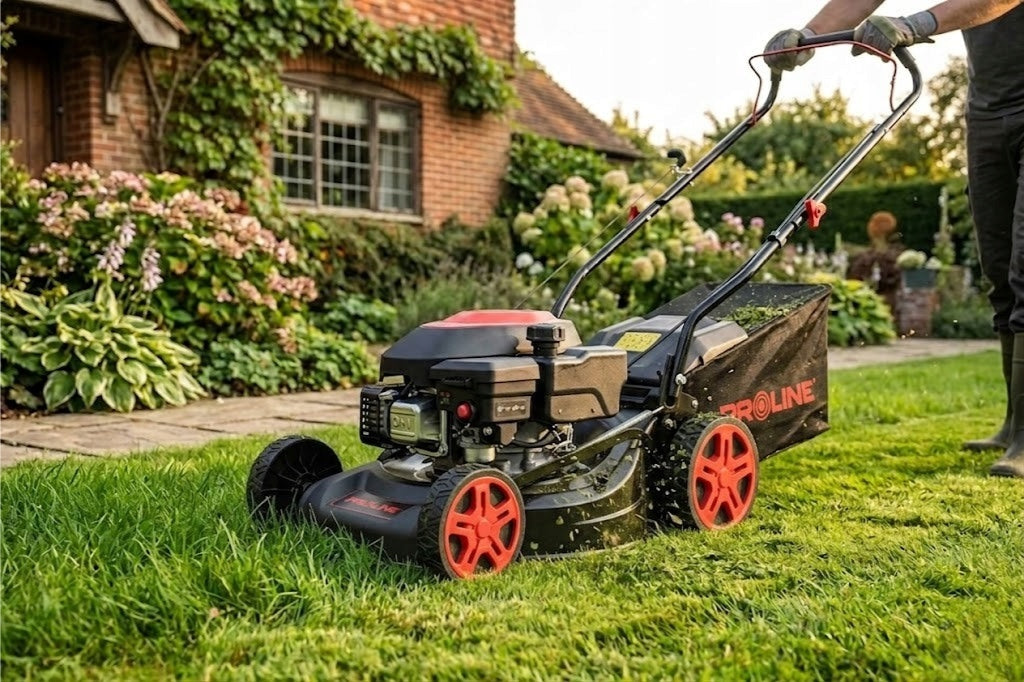 PROLINE DIESEL LAWN MOWER WITHOUT DRIVE WITH ADJUSTABLE 41cm, 131cc, 3HP Engine displacement 131 cm³