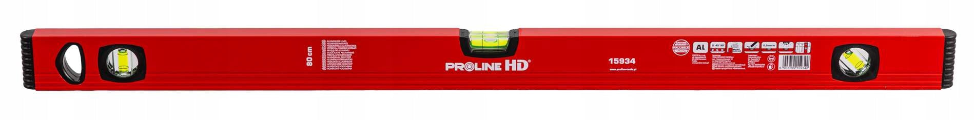 PROLINE HD Level aluminium milled edge 3 libels 80 cm Packaging status original
