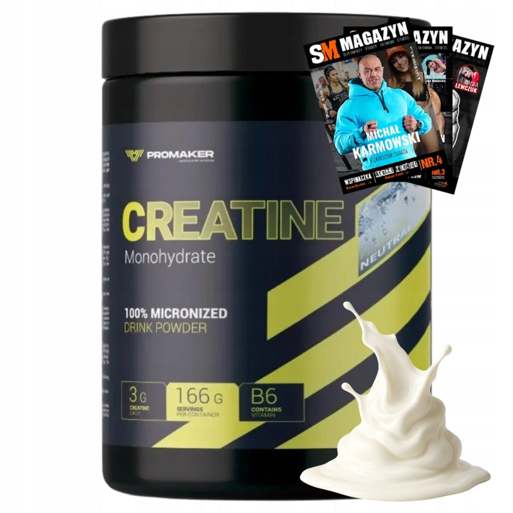 PROMAKER CREATINE + B6 500 g CREATINE MONOHYDRATE VITAMIN B6 MASS DEVELOPMENT