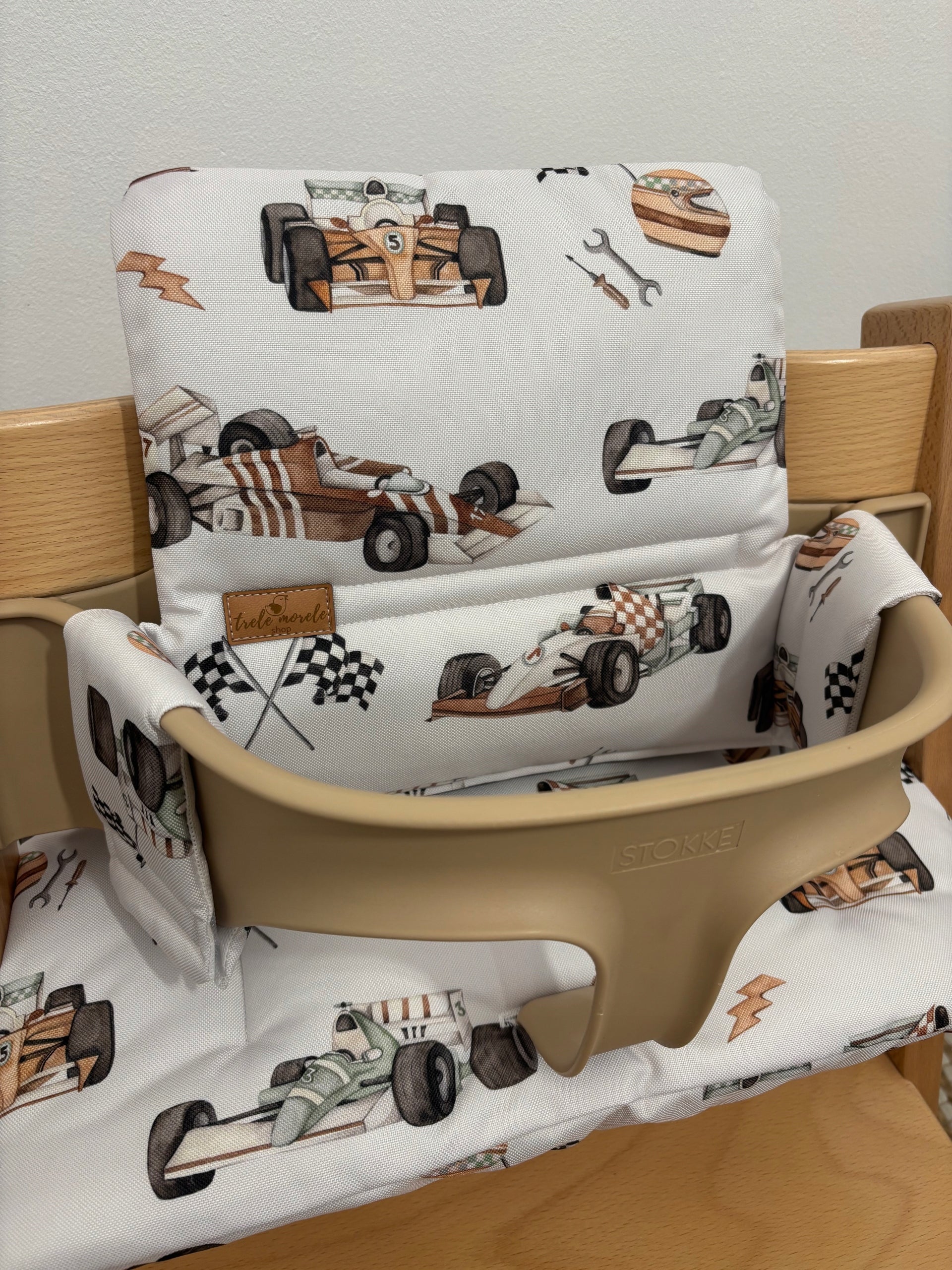 PROMOTION waterproof cushions for Stokke Tripp Trapp 2in1 racing cars Packaging status original