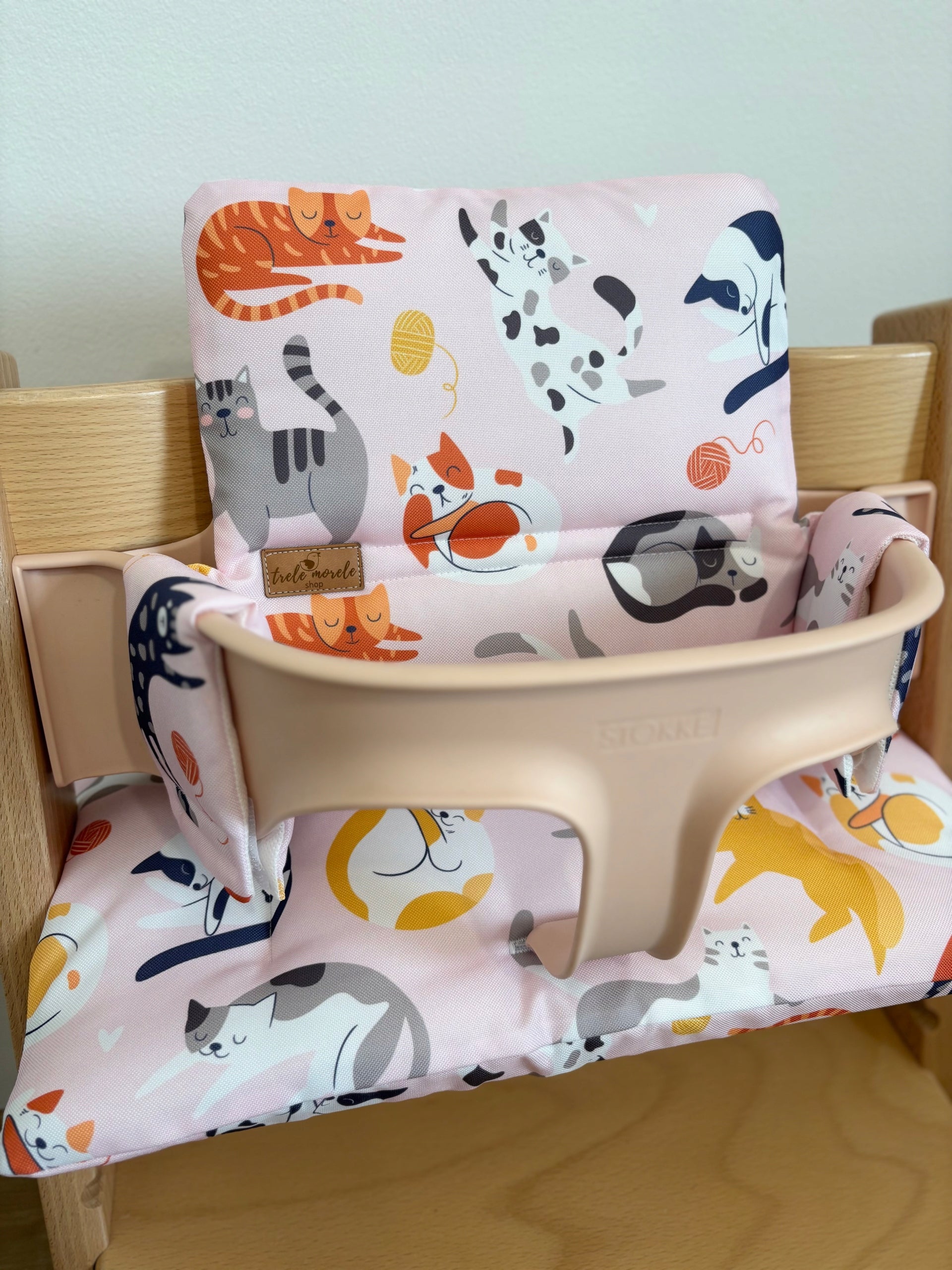 PROMOTION waterproof pillows for Stokke Tripp Trapp 2in1 cats roses Packaging status original
