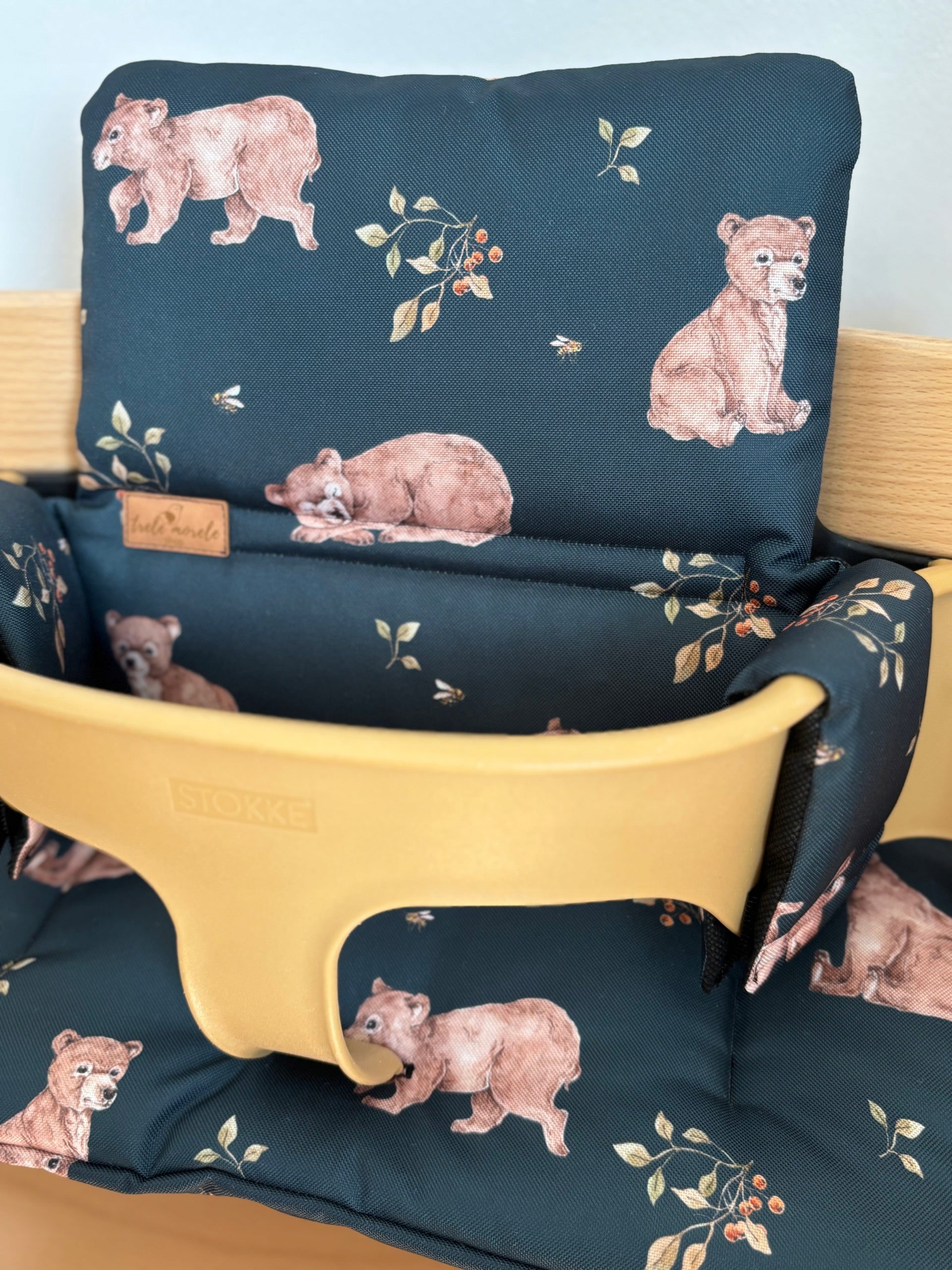 PROMOTION waterproof pillows for Stokke Tripp Trapp 2in1 teddy bears on graphite Brand no brand