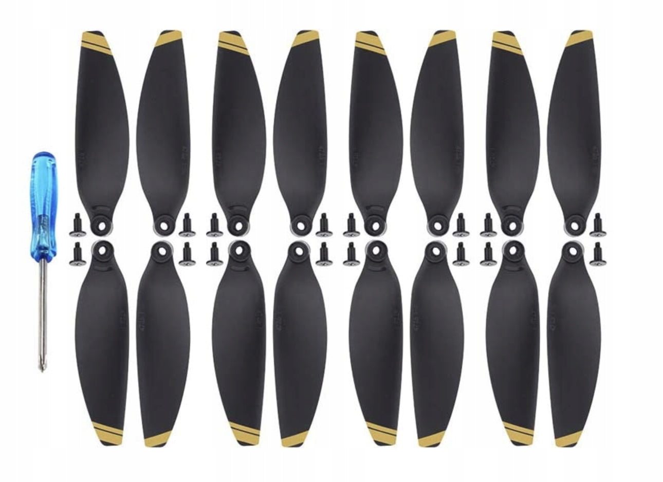 PROPELLERS FOR DRONE DJI MAVIC MINI - GOLD 16 PIECES SET