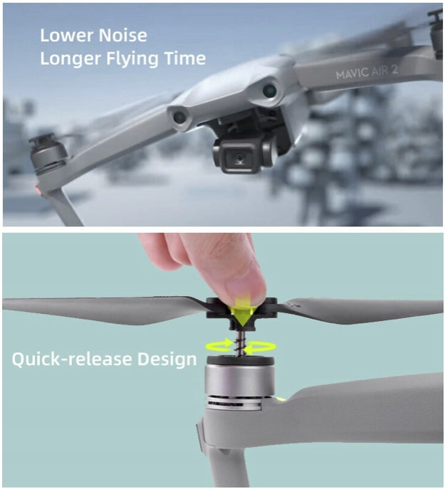 PROPELLERS FOR DRONE DJI Mavic Air 2 2S GOLD 4 PCS 7238 Brand Sunnylife
