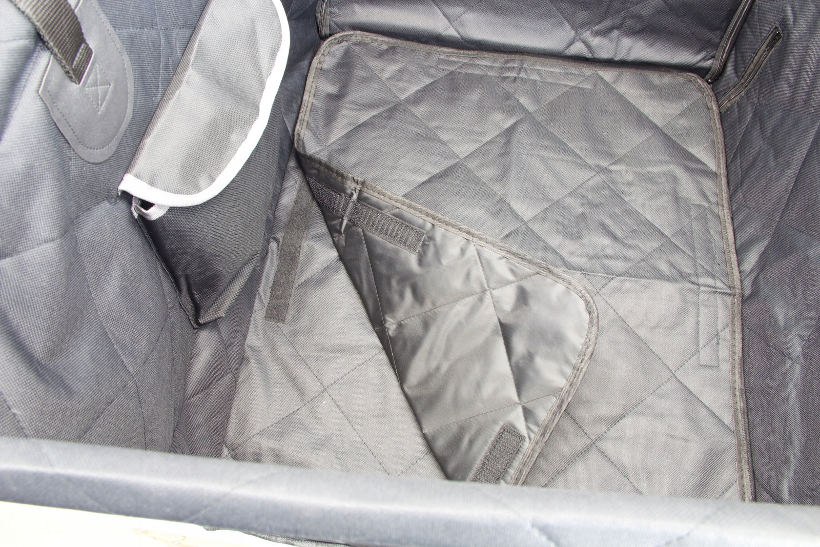 PROTECTIVE 2in1 CAR SEAT CAR TRANSPORTER for dog seat + belt Size XL