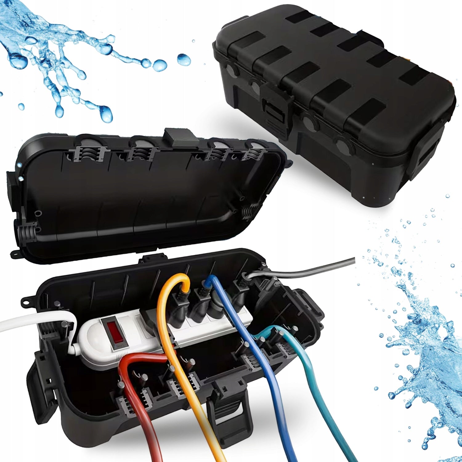 PROTECTIVE BOX WATERPROOF FOR ELECTRICAL SOCKETS OUTDOOR EXTENSION CORD Packaging status original