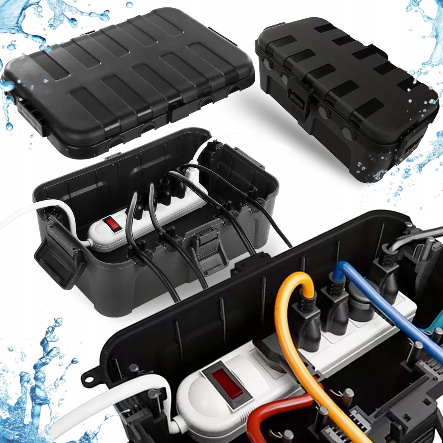 PROTECTIVE BOX WATERPROOF FOR ELECTRICAL SOCKETS OUTDOOR EXTENSION CORD