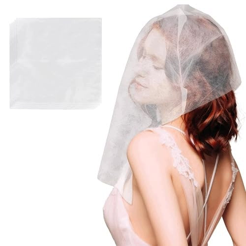 PROTECTIVE CAPS FOR MAKEUP BREATHABLE NONWOVEN FABRIC FOR WOMEN 100 PCS.