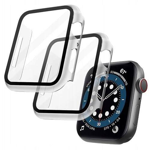 PROTECTIVE CASE APPLE WATCH 40MM SERIES 6 SE 5 4 TEMPERED GLASS 2PCS Brand no brand